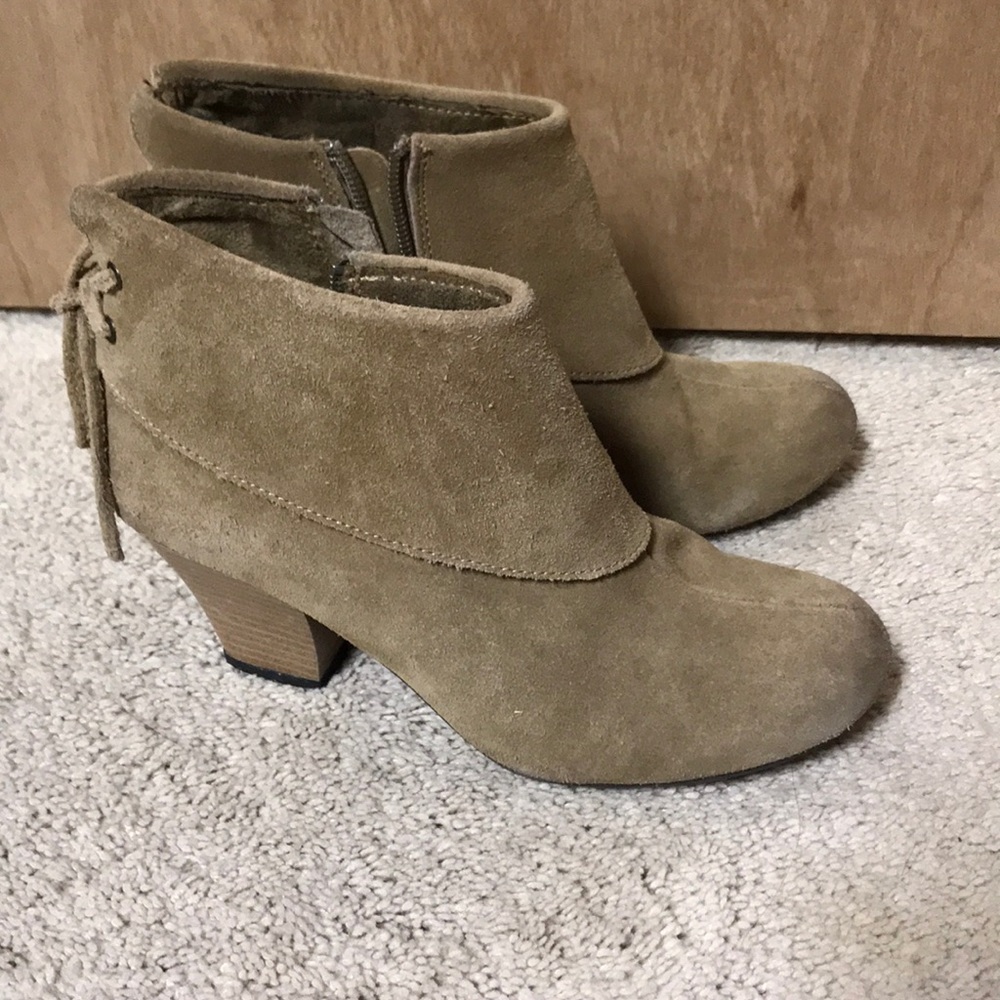Suede booties